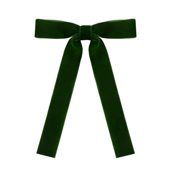 YWIYIUD Velvet Wreath Bows, Small Christmas Bows Xmas Decorative Ties, Bow Ornaments Wreaths Bows for Gift-Wrapping, Winter Fall Birthday Wedding Party Hanging Ornament 5x7inch