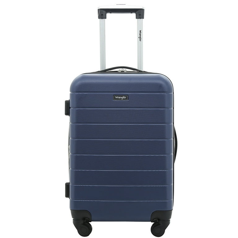 Wrangler Smart Luggage Set With Cup Holder And Usb Port in Blue