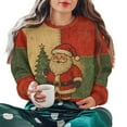 thumbnail image 2 of Craaazy Christmas Sweatshirts for Men and Women Long Sleeve Christmas Graphic Print Casual Women's Shirts Gifts, 2 of 7