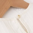 thumbnail image 6 of HCNTES Girls Children Baby Summer Dress Short Sleeve Casual Party Dress for Toddler Little Big Kids 1-5T 7-12T(3-4 Years,L04-White), 6 of 9