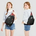 thumbnail image 3 of Cyberpunk Gamer Sling Backpack - Retro Console Design with Colorful Graffiti Pattern, Anti-Theft Shoulder Pack for Travel & School, 3 of 4