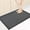 Charcoal, variant on Machine Washable Kitchen Rugs Set (24" x 36"+24" x 60"), Non-Slip Kitchen Runner Rugs Mats for Floor, Absorbent Comfort Standing Mats for Kitchen, Sink and Hallway, Rolled Packaging, Grey
