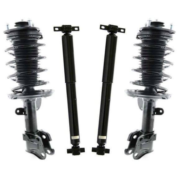 AutoShack Front Complete Strut & Coil Spring Rear Shock Absorbers | Replacement for 2009-2015 Honda Pilot | 4-PC