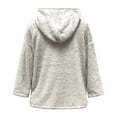 thumbnail image 3 of Women's Casual Thick Knitted Cardigan Solid Color Sleeve Furry Coat Zip Sweaters for Women Sweater Women Snow Gear Women Flannel Jackets for Women Figs Scrub Jacket Women Long Polyester Jackets for, 3 of 4