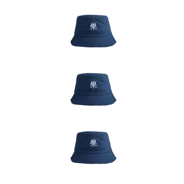 Sombreros de cubo Minnieouse de GRAN tamaño para cabeza Gorra de pescador de moda Azul XXL