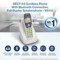 thumbnail image 2 of Teléfono inalámbrico VTech VG131 DECT 6.0 Bluetooth Identificador de llamadas, 2 of 9