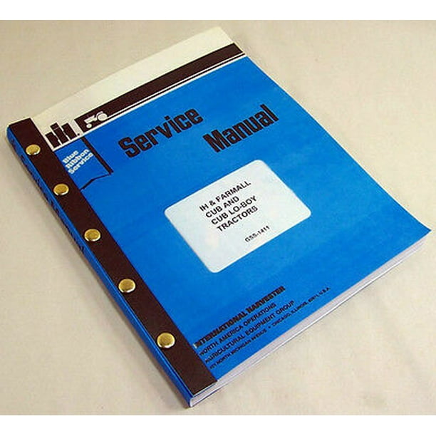 International Farmall Cub Cub Lo Boy Tractor Shop Service Repair Manual Ih Ihc Walmart Com International Farmall Cub Cub Lo Boy Tractor Shop Service Repair Manual Ih Ihc Walmart Com