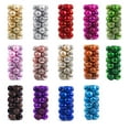 thumbnail image 4 of Tssuoun 24 Pieces Christmas Decoration 4cm Plastic Ball Party Hanger Ball Hanging Ball Bucket Set Electroplated Ball Christmas Ball, 4 of 11