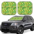 thumbnail image 1 of Fotbe St. Patrick's day Juego de 2 Piezas de Parasoles para Parabrisas | Bloqueador Solar para Auto | Accesorios Plegables para Protección Solar Interior-Medium, 1 of 6