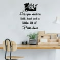 thumbnail image 3 of All You Need Is Faith Trust And A Little Bit Of Pixie Dust Tinkerbell Disney Movie Character Tinkerbell Vinyl Wall Art Sticker DecorationFor Home Kids Baby Girls Childrens Room Size (40x40 inch), 3 of 3