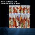 thumbnail image 6 of Pumpkins Kitchen Curtains Autumn Maple Leaves Window Curtains Valance and Tier Set 36 Inch, Fall Thanksgiving Rod Pocket Short Tier Curtain for Room, Fall Small Cafe Kitchen Decor, 6 of 6