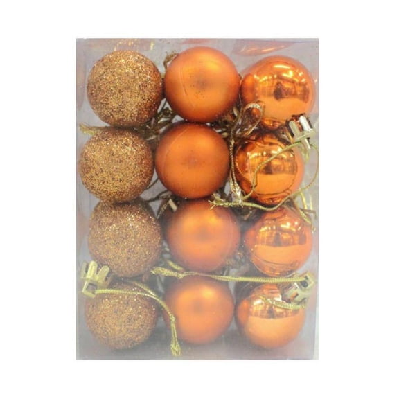 24 PCS Christmas Balls Ornaments for Xmas Christmas Tree - Shatterproof Christmas Tree Decorations Hanging Ball for Holiday Wedding Party Decoration, Bronze