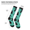 thumbnail image 2 of Compression Socks For Women And Men - Artsy Cute Cat Black Compression Socks Circulation For Workout, 2 of 2