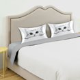 thumbnail image 3 of Yayeee Pillowcase King Size Set of 2 Satin Wrinkle Resistant Pillow Case, White Cat, 3 of 7