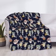 thumbnail image 3 of Zufioo Sharks In Sunglasses Print Horizontal Flannel Blanket, Anti-wrinkle, Anti-shrinkage, Anti-allergic Plush Blanket, Household Items Suitable for Bedroom-60"x50", 3 of 6