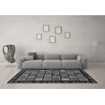 thumbnail image 3 of Ahgly Company Indoor Round Abstract Gray Modern Area Rugs, 8' Round, 3 of 4