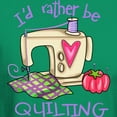 thumbnail image 3 of CafePress - I'd Rather Be Quilting Dark T Shirt - Men's Classic Graphic Cotton T-Shirt, 3 of 4