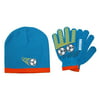 Grand Sierra  Kids 4-12 Sports Beanie Hat and Glove Winter Set
