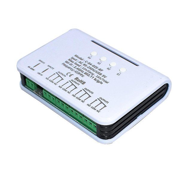 Módulo de interruptor de 4 canales DENGXMXG Wifi RF 85 V-250 V 16 A control remoto