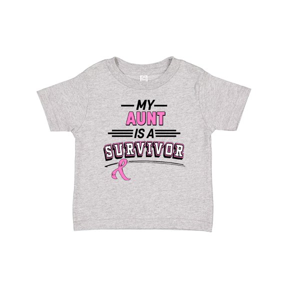 Inktastic My Aunt is a Survivor Breast Cancer Awareness Boys or Girls Baby T-Shirt