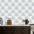 thumbnail image 5 of Peel and Stick Wallpaper Contact Paper Blue Palm Leaf Cream Self Adhesive and Removable 17.7in x 118in, 5 of 8