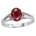thumbnail image 2 of Tommaso Design Ruby and Diamond Ring in 14 kt Yellow Gold Size 7.5 Female Adult, 2 of 9