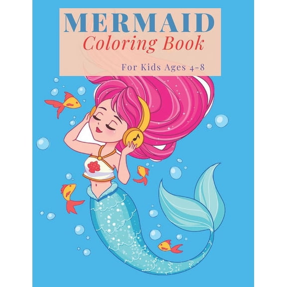 Mermaid Coloring Book: or Kids Ages 4-8 (US Edition) (Paperback)