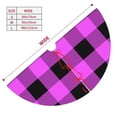 thumbnail image 5 of Kll 48" Christmas Tree Skirt Purple Black Buffalo Plaid Xmas Tree Skirts Mat For New Year Xmas Holiday Party Indoor Outdoor Home Decoration, 5 of 9