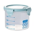 thumbnail image 4 of 2pcs Food Container with Lids Transparent Plastic Refrigerator Organizer for Home Kitchen Cabinets Drawers, 4 of 8