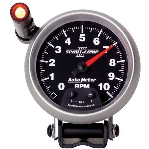 AUTO METER 3690 3-3/8IN TACH, 10,000 RPM, SHIFT-LITE, SC II
