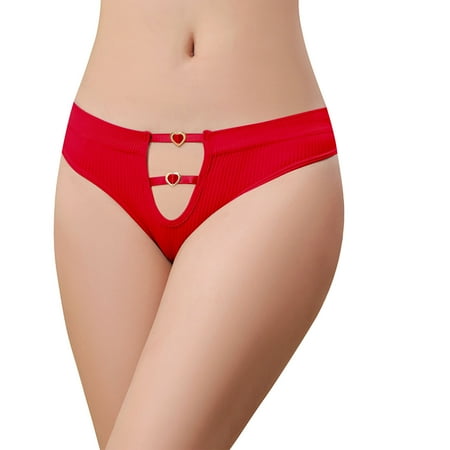 Limited Time: Panty for Women  Ropa Interior de Algodón para Mujer  Ladies  Low Waisted Peach Buttocks Lifted Buttocks Lightweight Breathable Seamless Thong Underwear Underwear