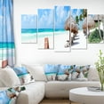 thumbnail image 1 of Caribbean Coast in Tulum Mexico - Modern Seascape Canvas Artwork, 1 of 1