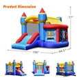 thumbnail image 2 of Gymax Inflatable Bounce House Castle Slide Bouncer Kids Without Blower, 2 of 8