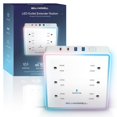 thumbnail image 1 of Bell + Howell LED Outlet Extender Station 10 Port Surge Protector with 6 AC Outlets 2 USB 2 USB-C Fast Charging Night Light, 1 of 9