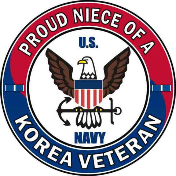 3.8 Inch U.S. Navy Proud Niece of a Korea Veteran