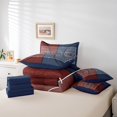thumbnail image 5 of Basketball Bedding Set Twin Size Teens Men Ball Sports Comforter 7 Pieces Basketball Court Sheet Set Soft Microfiber Bed Set,Red Blue, 5 of 5