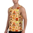 thumbnail image 2 of Logiee Autumn Gnomes Print Men's Workout Tank Top,Quick Dry Workout Tank Top,Gym Muscle Tee,Fitness Bodybuilding Sleeveless T Shirt-XX-Large, 2 of 7