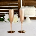 thumbnail image 4 of Balsa Circle 6 Metallic Blush 5 oz Plastic Champagne Flutes Tableware Disposable Wine Glassess Party Supplies, 4 of 8