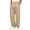 Khaki, variant on MXALUOB Open Bottom Sweatpants Men Straight Leg Drawstring Athletic Pants Full Length Loose Fit Pleated Fashion Pant Gym Running Trousers