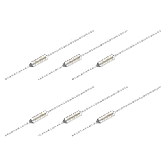 Uxcell 6Pcs Metal Temperature Thermal Fuse RY152 152 °C 305.6 °F 15A 250V Cutoff Thermal Fuse