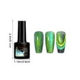 thumbnail image 3 of Dengmore 6 Color for Choose Crystal Glow Cat Eye Gel Polish, UV/LED Lamp Required, Create Versatile Nail Art Styles with Shimmery Magnetic Effect, Salon-Level Manicure, 3 of 8