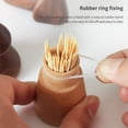 thumbnail image 6 of Visland Toothpick Holder Dispenser, Wooden Tooth pick Dispenser, Cute Toothpick Holders, Unique Decorative Home Kitchen Design Accessories, Unusual Gift, 6 of 7