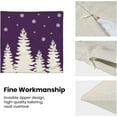 thumbnail image 6 of Christmas Pillow Covers 18x18 Inch Set of 2 Violet Purple Cream Christmas Tree Snowflakes Decor Throw Pillows Winter Xmas Holiday Outdoor Cushion Cases for Couch Bed Decorations, 6 of 6