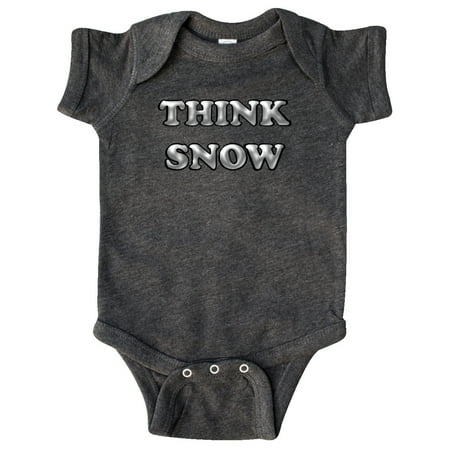 

Inktastic Gray Think Snow Gift Baby Boy or Baby Girl Bodysuit