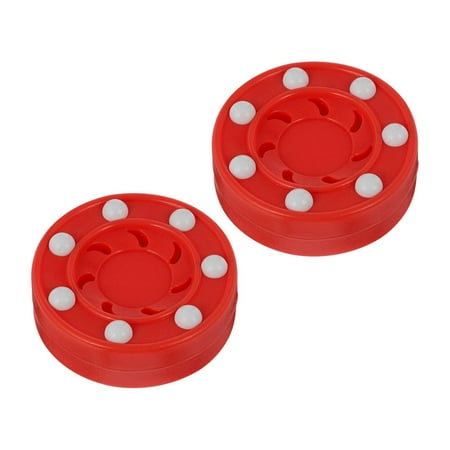 NICEXMAS 2pcs Street Hockey Pucks Roller Hockey Games Pucks Roller Skating Training Accessories