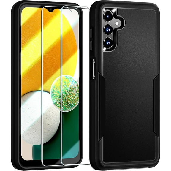 3 in 1 for Samsung Galaxy A53 5G case, with 2 Screen Protector,Heavy-Duty Tough Rugged Shockproof Protective Phone Case for Samsung A53 5G, White