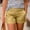 Yellow, variant on Mini Shorts for Women Summer Casual Rolled Hem Shorts with Pockets Trendy Versatile Slim Fit Hot Pants