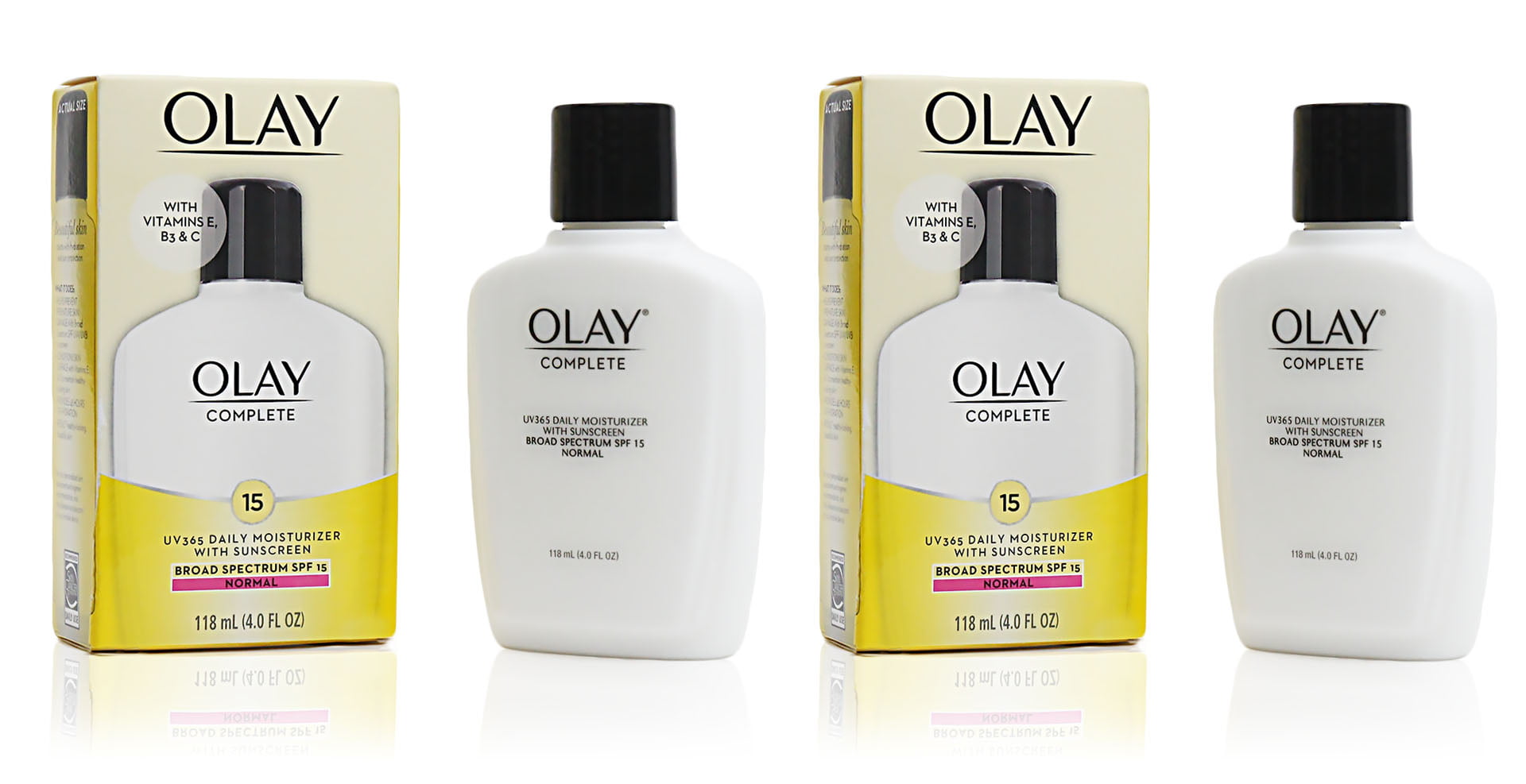 Oil Of Olay Complete Uv 365 Daily Moisturizer With Sunscreen Spf 15 Normal 4oz (2 Pack