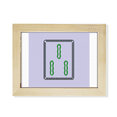 thumbnail image 1 of Mahjong Bar 3 Tiles Pattern Desktop Photo Frame Picture Art Decoration Painting 6x8 inch, 1 of 3