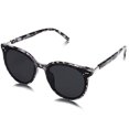 thumbnail image 2 of SOJOS Classic Round Sunglasses for Women Men Retro Vintage Shades Large Plastic Frame Sunnies SJ2067 with Grey Tortoise Frame/Grey Lens Sojos SOJOS, 2 of 2